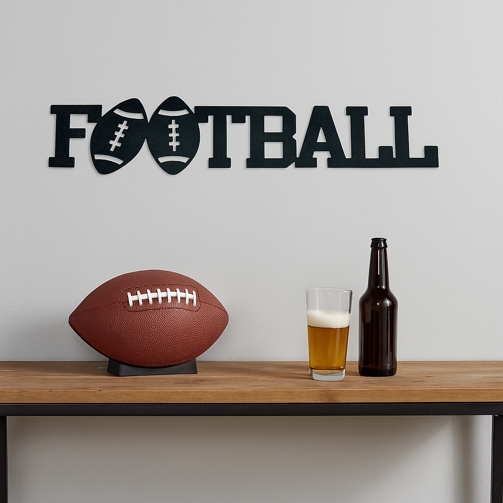 Football Sports Word at Tailgate
