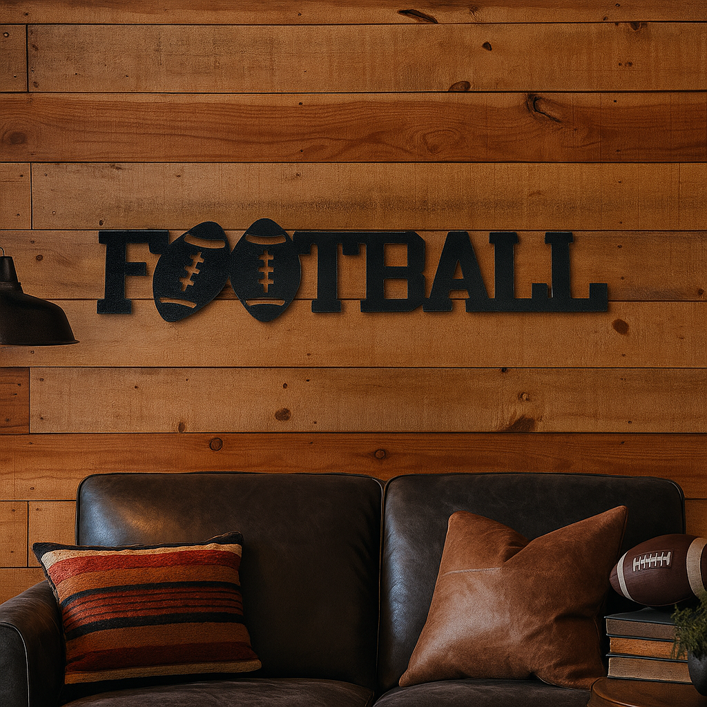 Football Sports Word in Kids Room